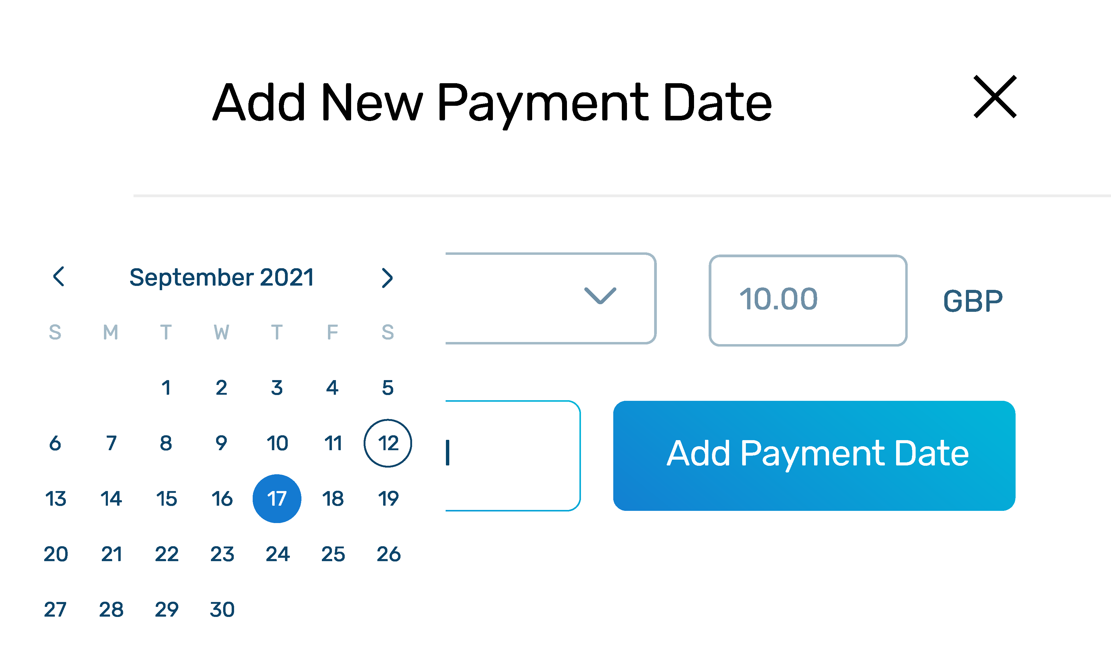 Example of how to add a new payment date during a recurring payment solution