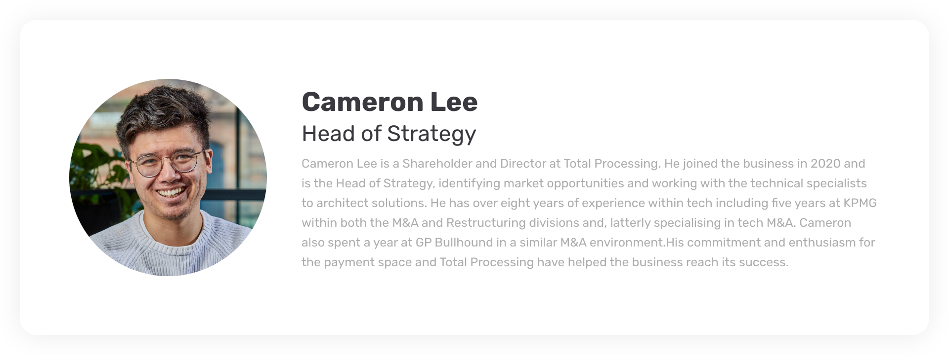 Cameron Lee author bio